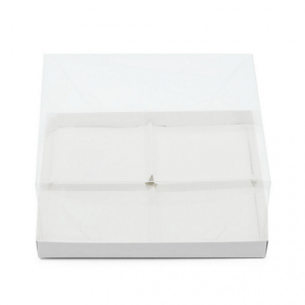 Коробка для 4 муссовых пирожных, белая