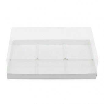 Коробка для 6 муссовых пирожных, белая