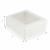Коробка для пирожных с окном, 160*105*50, белая