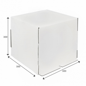 Коробка для торта «Стандарт», 300*300*300, белая