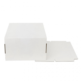 Коробка  для торта «Стандарт», 300*300*190, белая