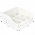 Коробка для 12 капкейков с пластиковой крышкой, 310*235*100, белая 