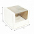 Коробка для торта с окном, 260*260*210, белая